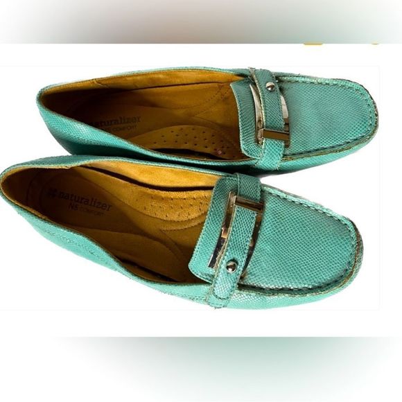 Naturalizer Women loafer turquoise  sz 8 - Picture 1 of 4